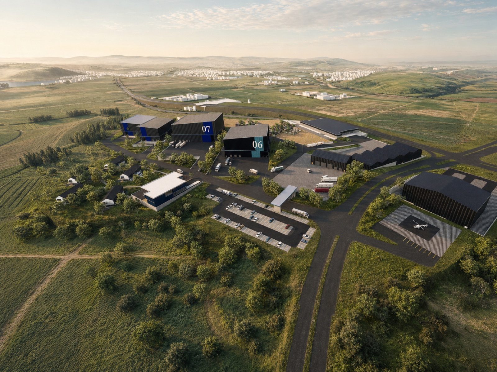 Stages, logistics and accommodation across the Azania MediaWorks precinct